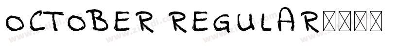 October Regular字体转换